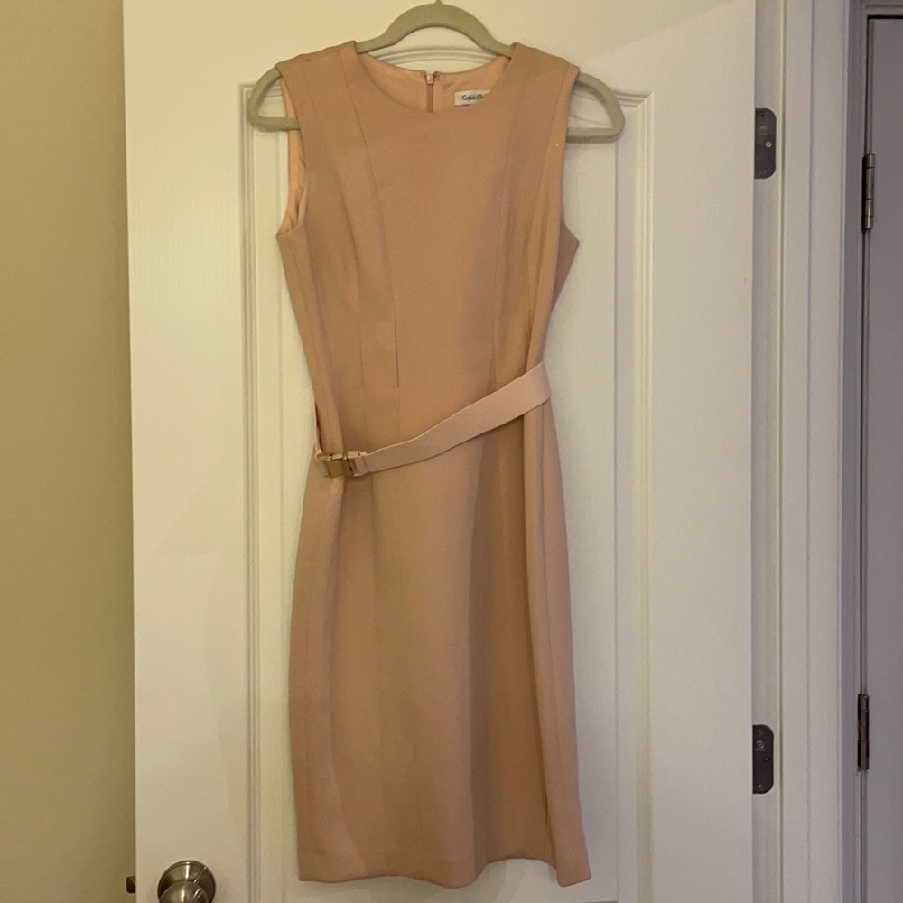 COPY - Pale pink business style Calvin Klein Dress